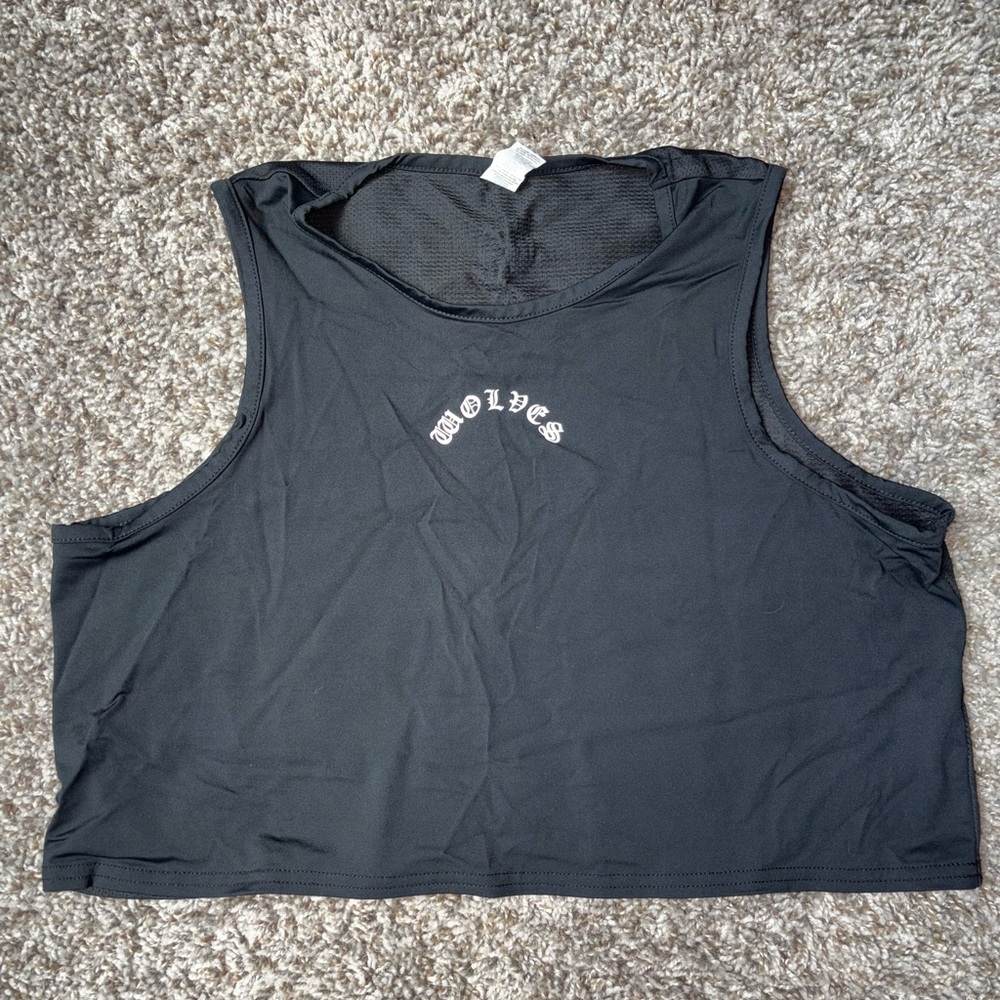 Darc Sport Black Muscle Tee Crop Top